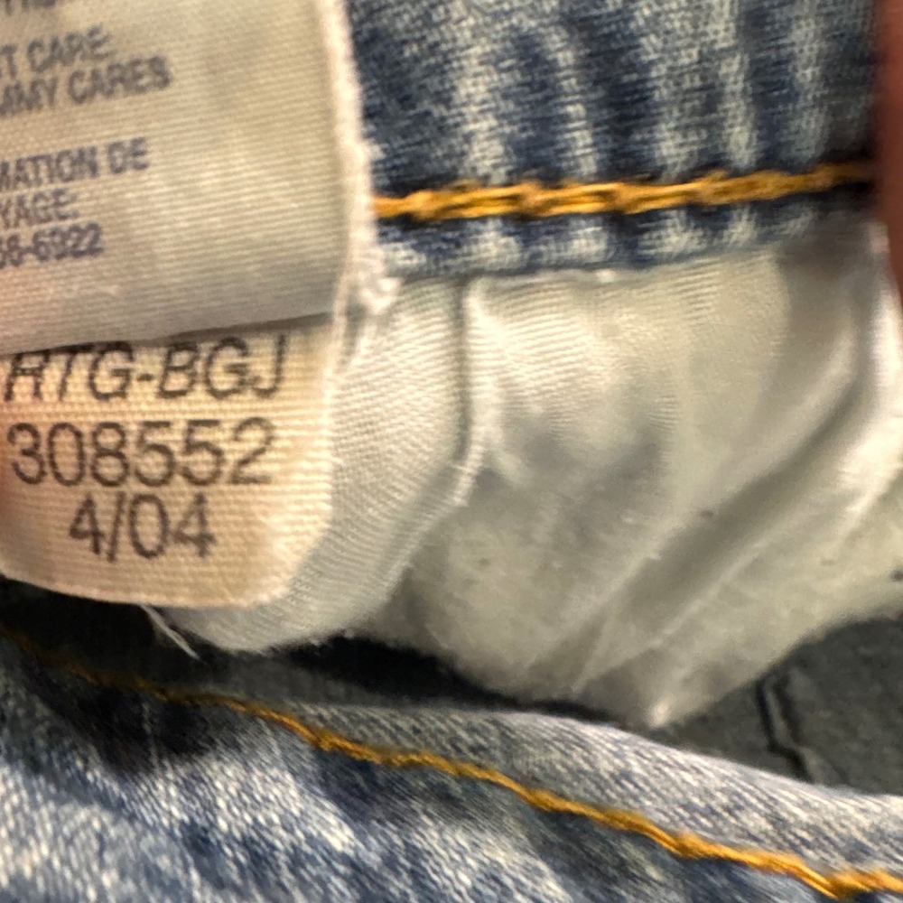 VTG Y2K Tommy Hilfiger Jeans Womens 16 Light Wash Denim Logo Bootcut Retro - Picture 5 of 11